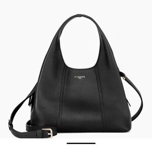 Le tanneur small handbag in grained leather black